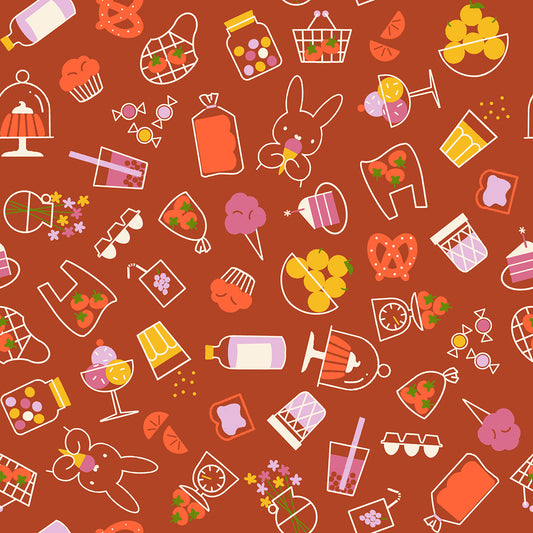 Persimmon by Rashida Coleman-Hale : Bun E's Market Cayenne RS1119 14