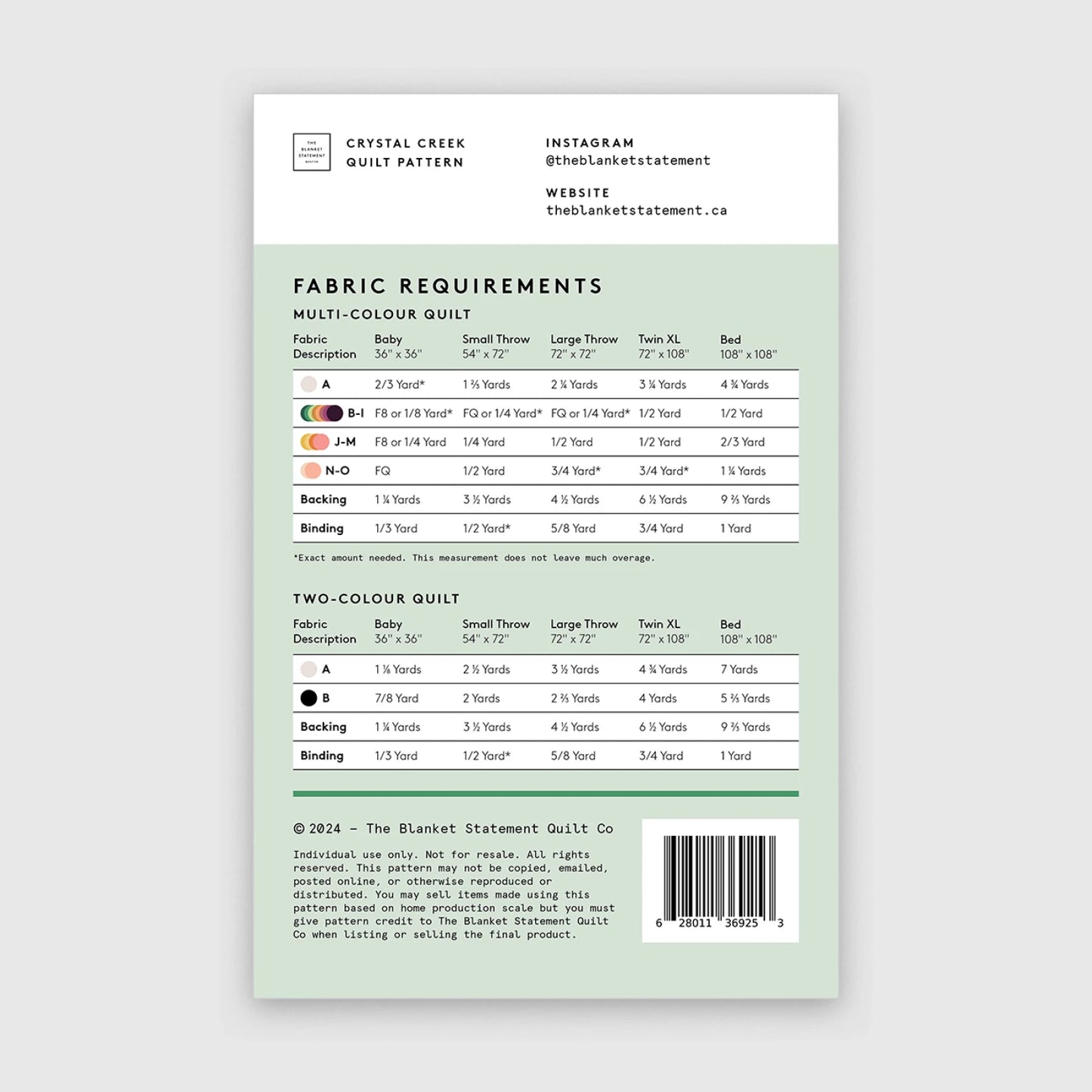 Persimmon by Rashida Coleman-Hale : Crystal Creek Quilt Kit