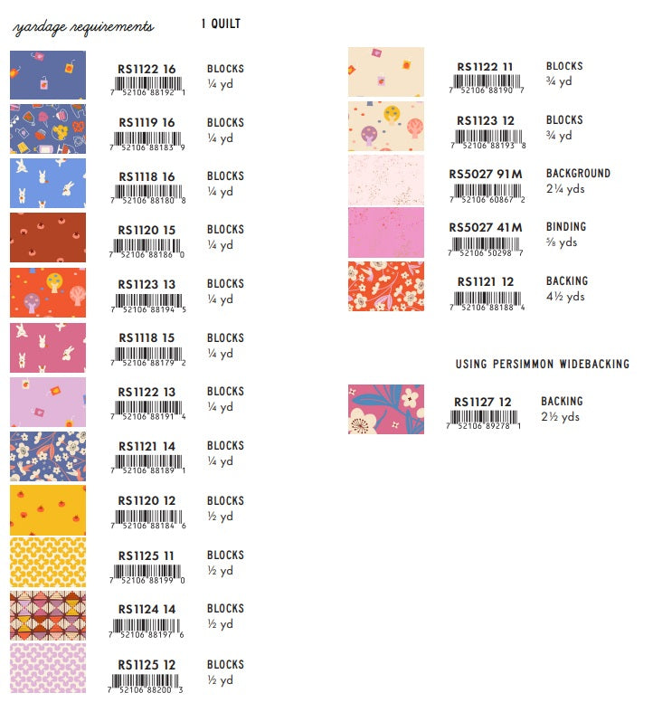 Persimmon by Rashida Coleman-Hale : Crystal Creek Quilt Kit