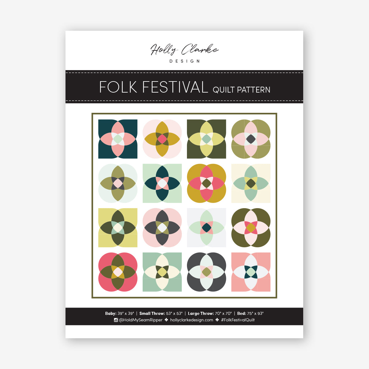 Persimmon by Rashida Coleman-Hale : Folk Festival Quilt Kit