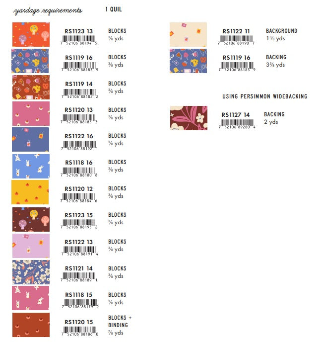 Persimmon by Rashida Coleman-Hale : Layer Up Quilt Kit