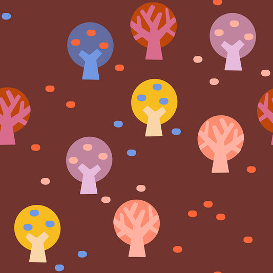 Persimmon by Rashida Coleman-Hale : The Grove Cranberry RS1123 15