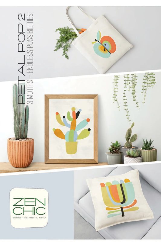 Petal Pop 2 Applique Project Pattern by Zen Chic