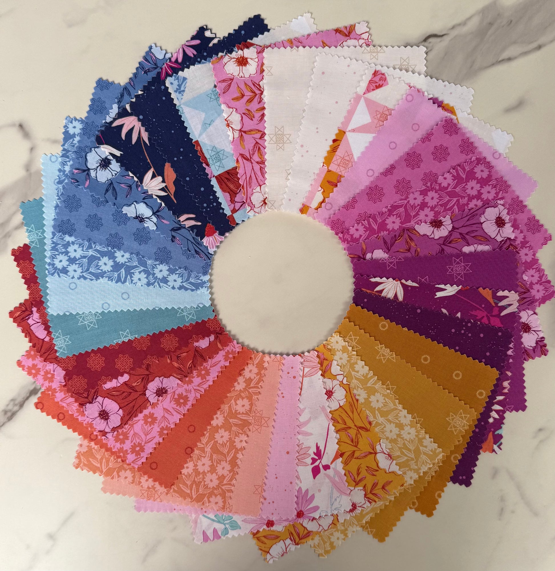 Petals and Stitches by Stephanie Organes : Charm Pack