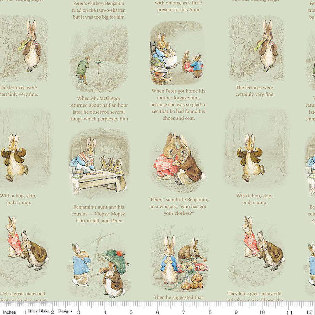 Peter Rabbit™ and Benjamin Bunny™ by Beatrix Potter Collection : 15 Piece Fat Quarter Bundle