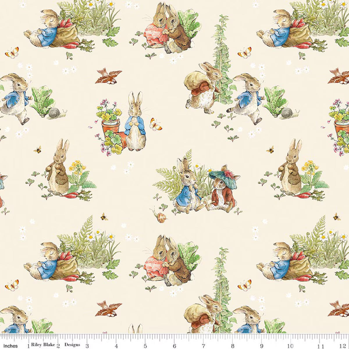 Peter Rabbit™ and Benjamin Bunny™ by Beatrix Potter Collection : 15 Piece Fat Quarter Bundle