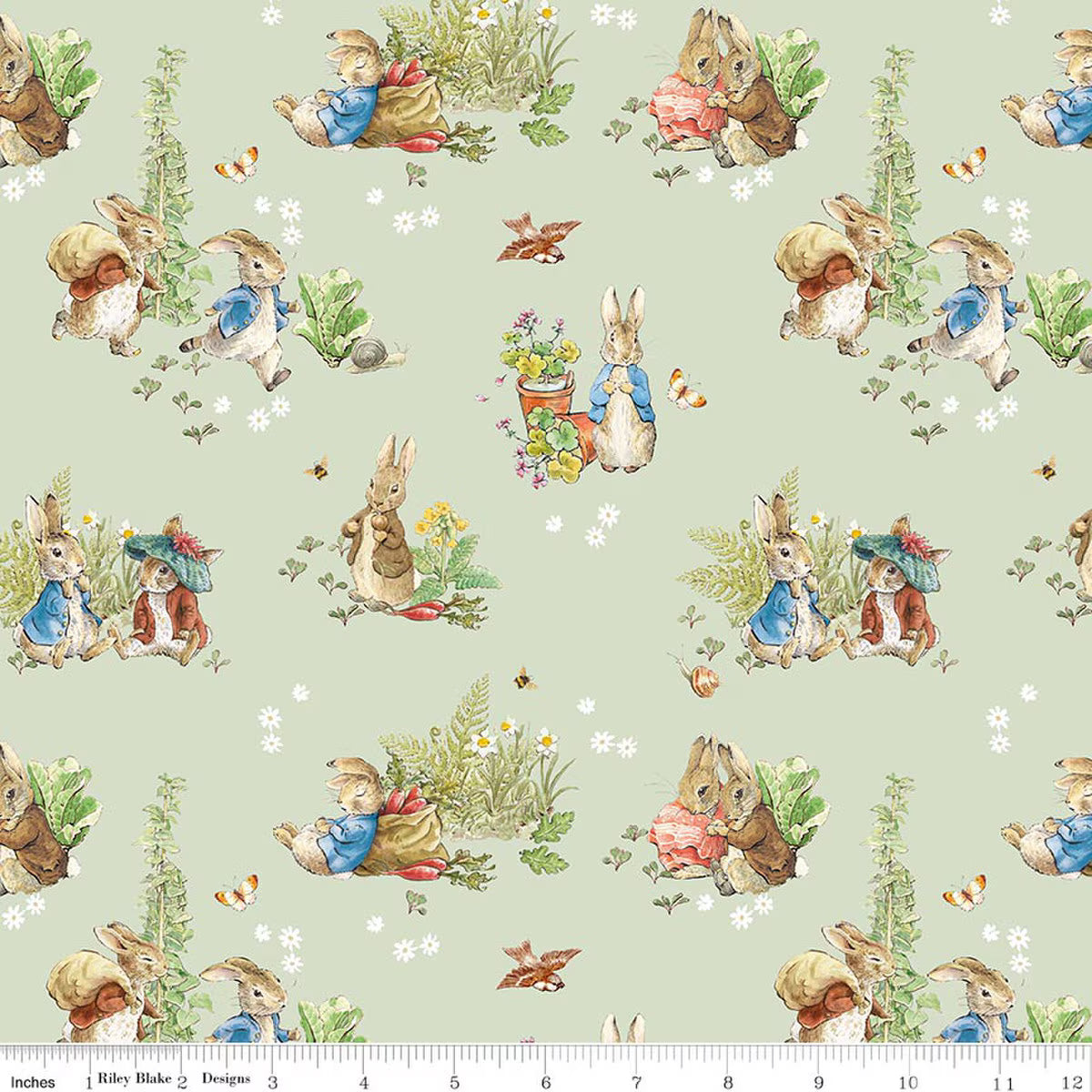 Peter Rabbit™ and Benjamin Bunny™ by Beatrix Potter Collection : 15 Piece Fat Quarter Bundle