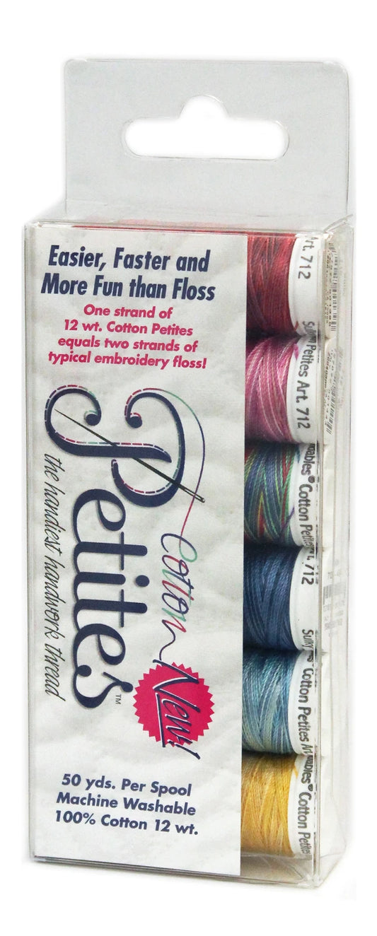Petites 12wt Cotton Thread 6 Pack Most Popular Blendables # 712-07 - Special Order