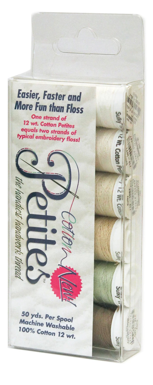 Petites 12wt Cotton Thread 6 Pack Neutrals # 712-06 - Special Order