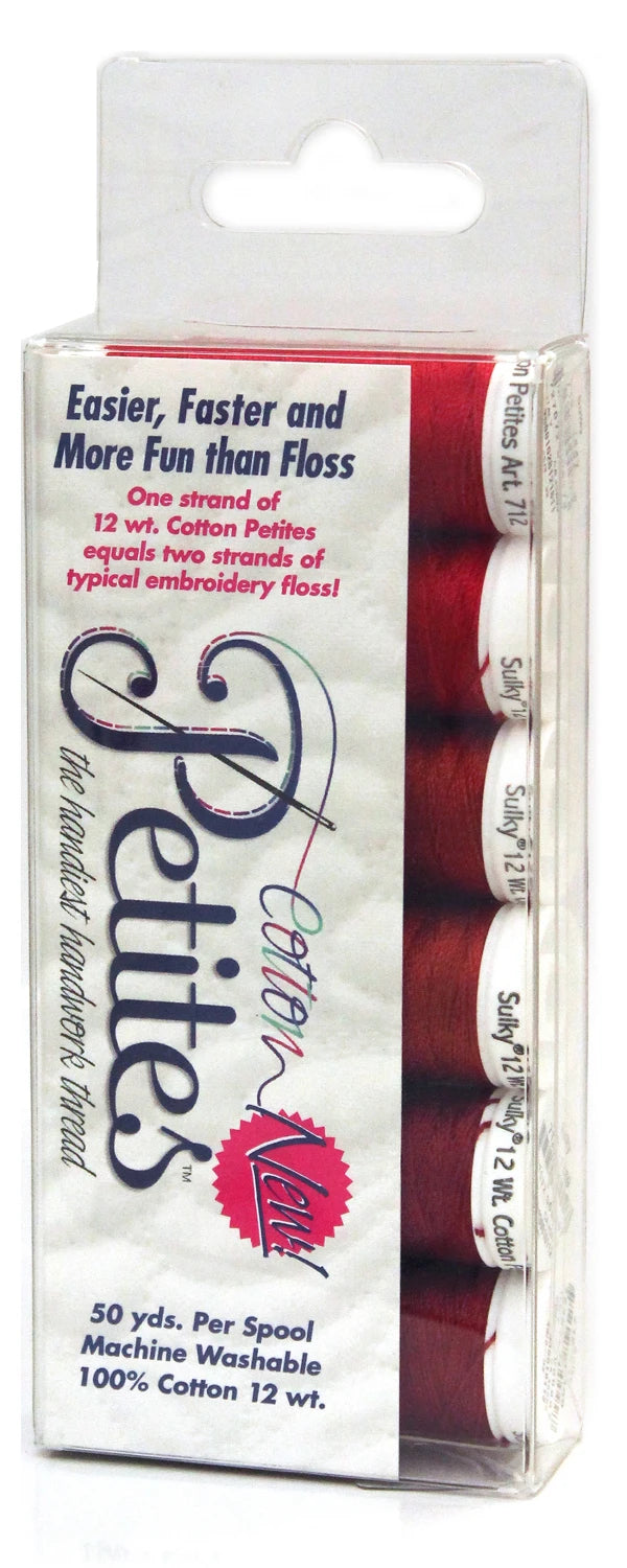 Petites 12wt Cotton Thread 6 Pack Redwork # 712-05 - Special Order