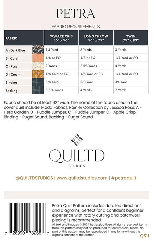 Petra Quilt Pattern by Quiltd Studios