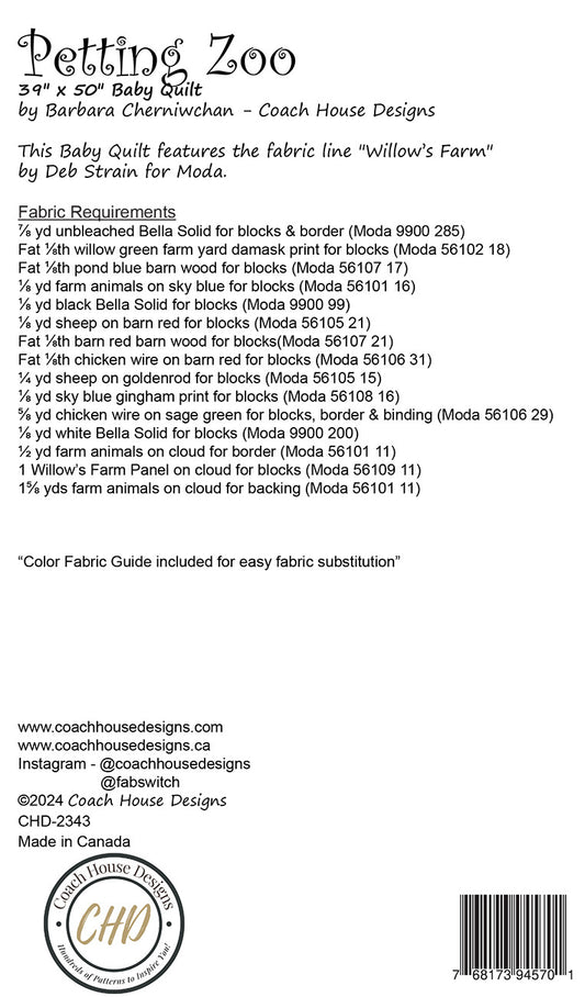 Petting Zoo # CHD-2343 -Special Order