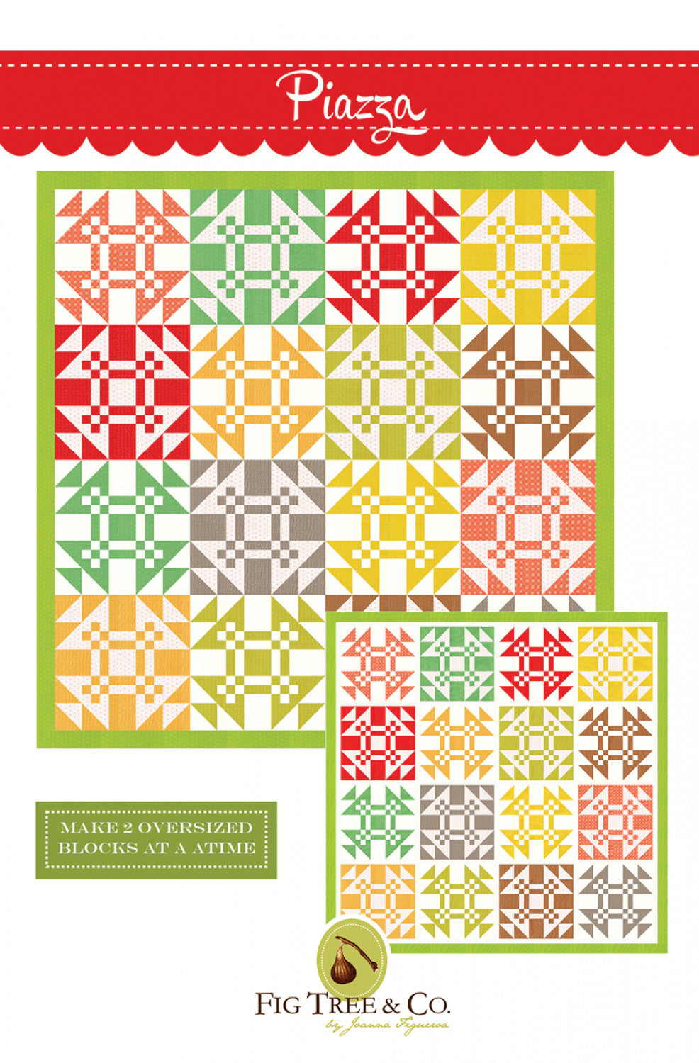 Piazza Quilt Pattern by Fig Tree & Co.