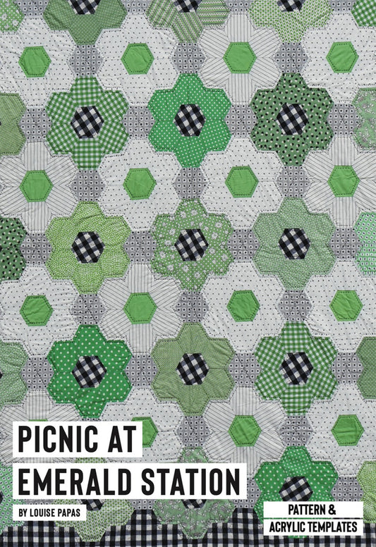 Picnic At Emerald Station Quilt Pattern & Templates by Jen Kingwell Designs - Special Order