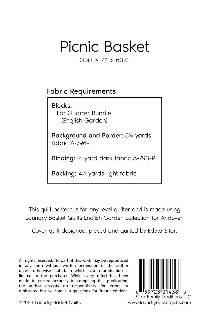 Picnic Basket Quilt Pattern by Laundry Basket Quilts