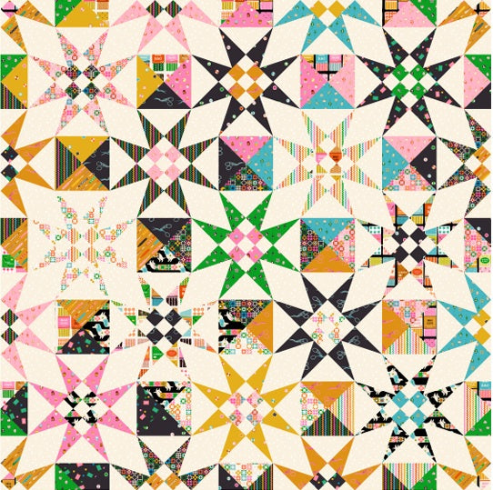Picnic Pop Quilt Pattern by Crinkly Quilts