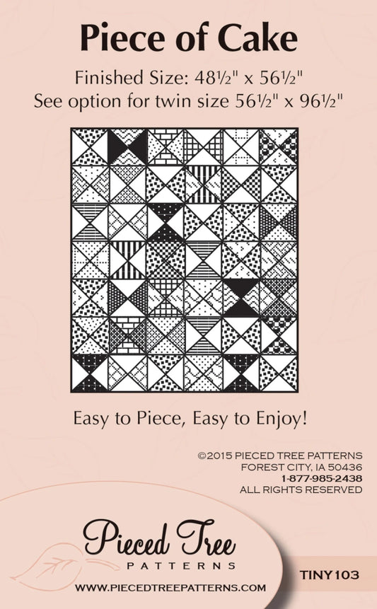 Piece of Cake Quilt Pattern by Pieced Tree Quilts