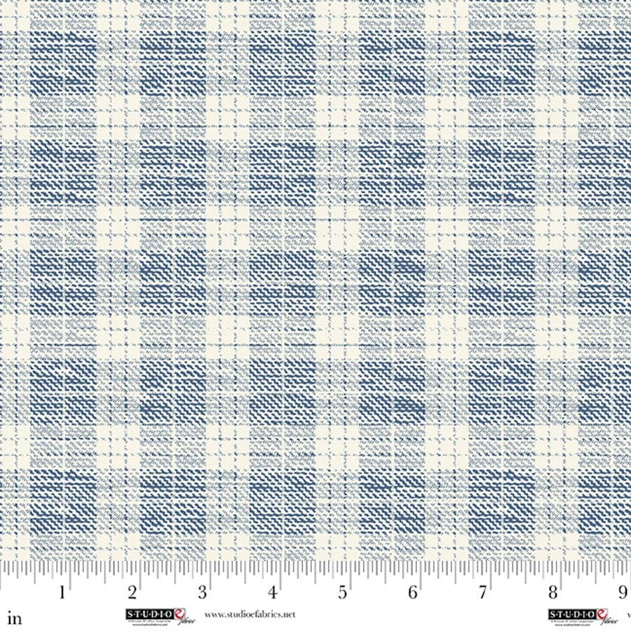 Pieces of America by Lilac Bee Designs : Plaid Blue 8595-73