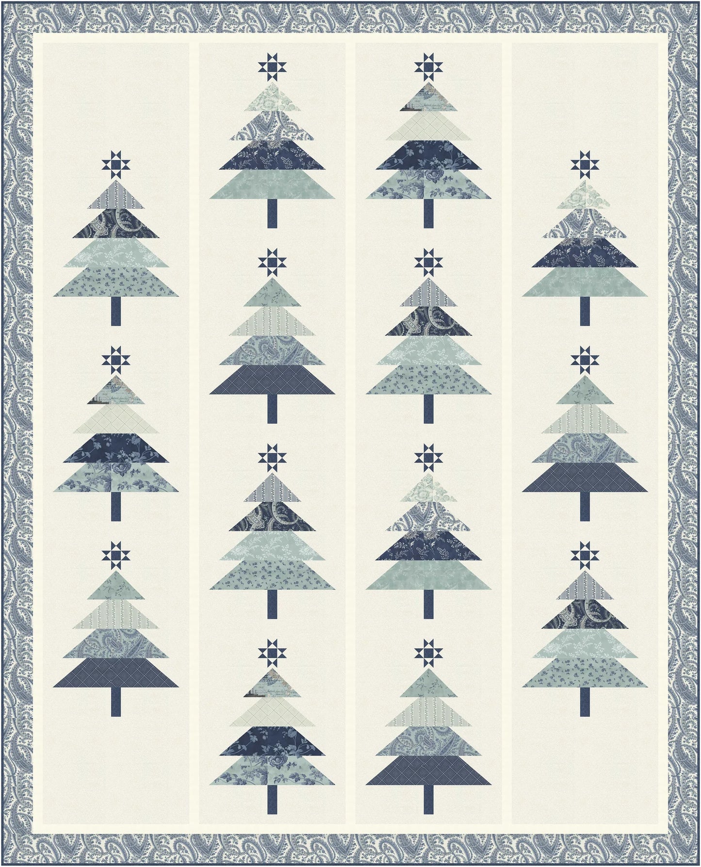 Pine-ing for Christmas Quilt Pattern by Wendy Sheppard (use to build kit with Speckled)