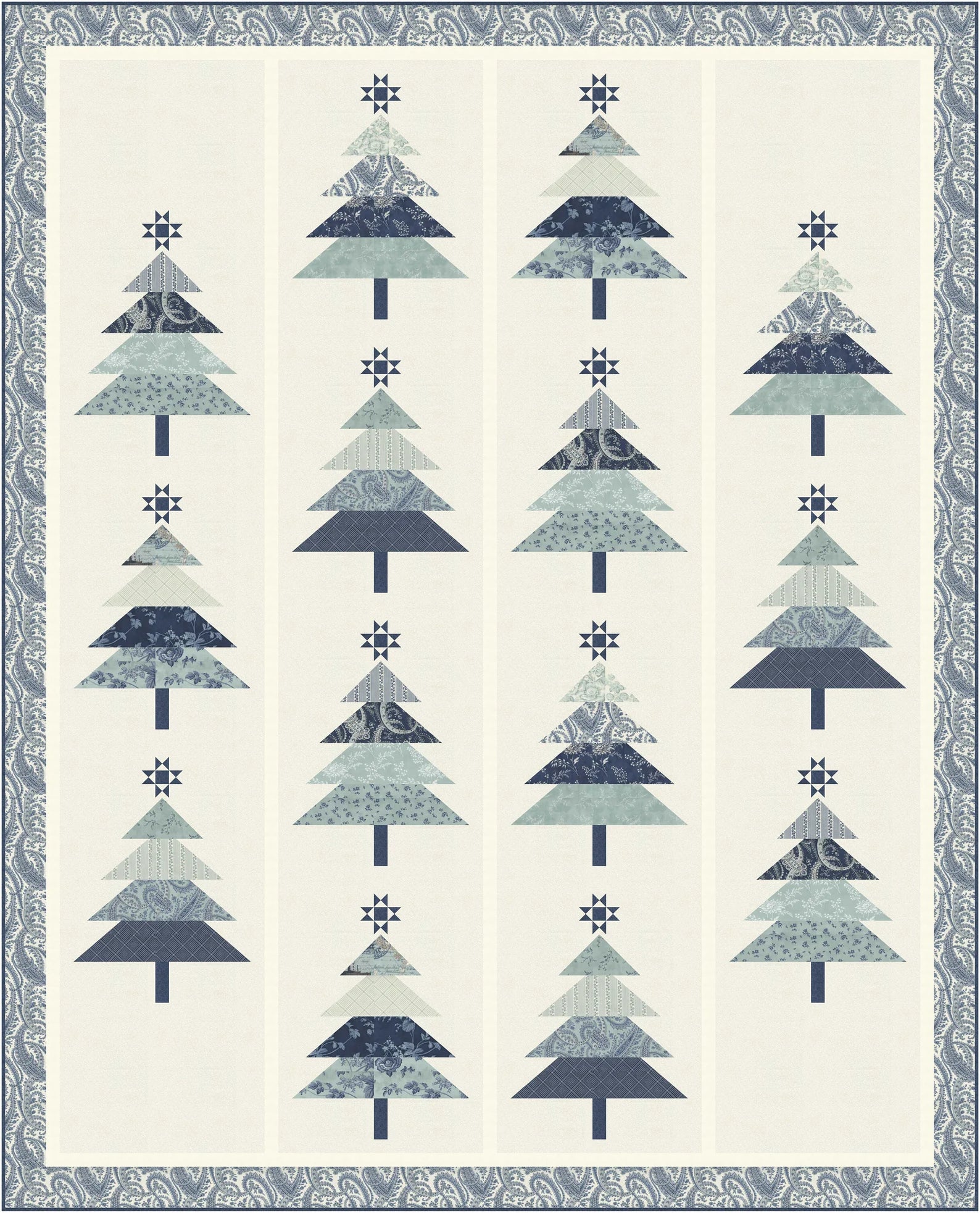 Pine-ing for Christmas Quilt Pattern by Wendy Sheppard (use to build kit with Speckled)