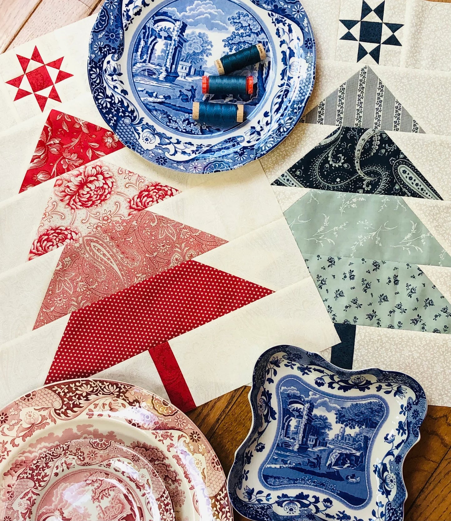 Pine-ing for Christmas Quilt Pattern by Wendy Sheppard (use to build kit with Speckled)