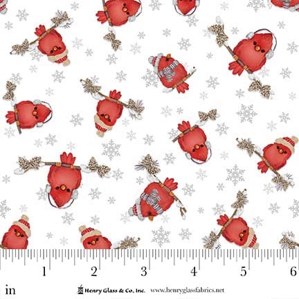 Pinecone Ridge Lodge by Shelly Comiskey : Cardinals White/Red 2126-08