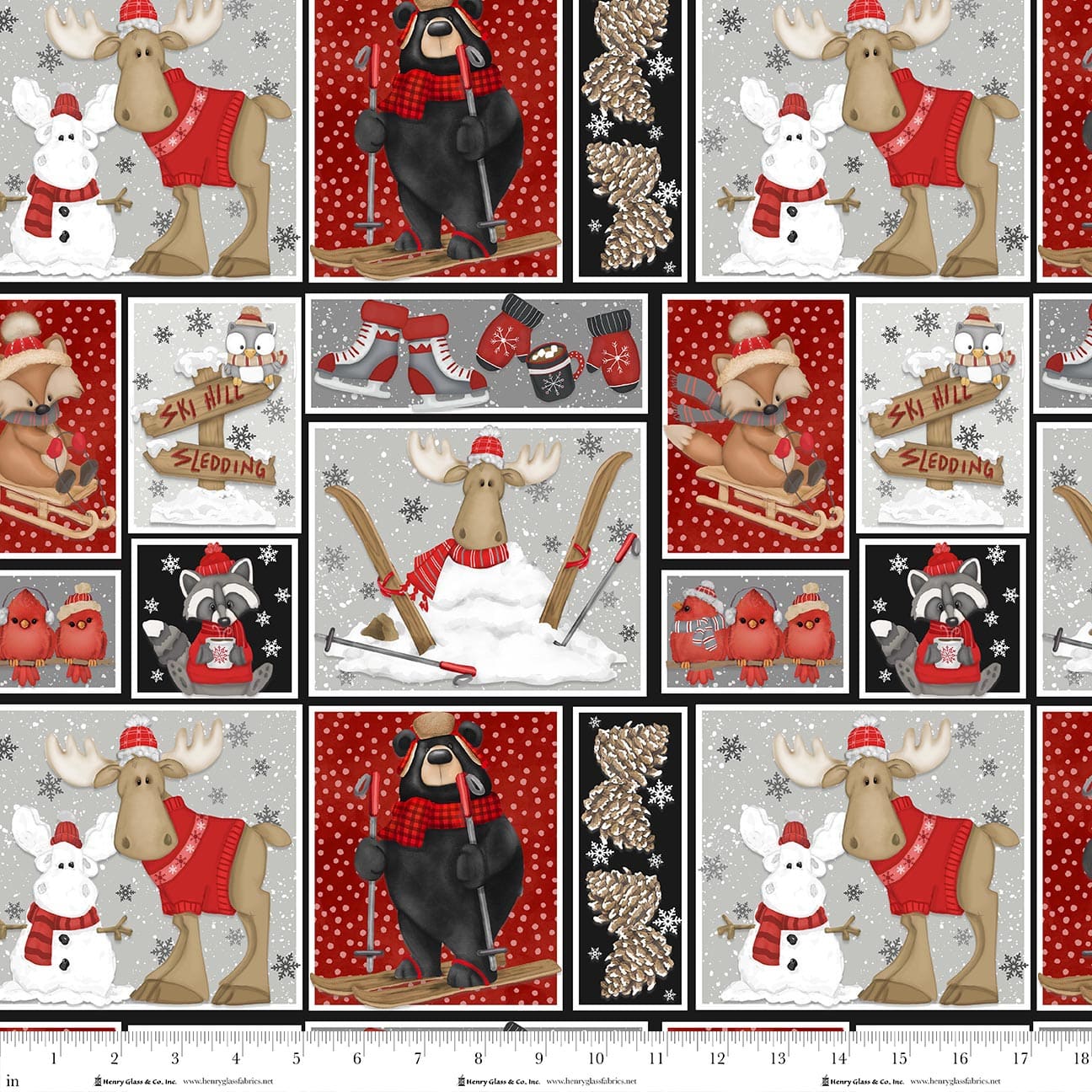 Pinecone Ridge Lodge by Shelly Comiskey : Patchwork Blocks Multi 2125-89