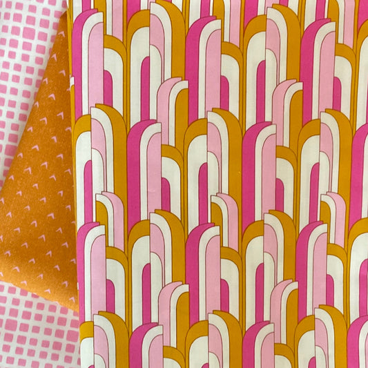 Pink Curves - Curated Whole Cloth Quilt Kit Bundle by Art Gallery Fabrics #9