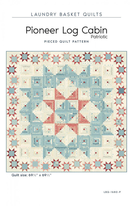 Pioneer Log Cabin - Patriotic # LBQ-1680-P - Special Order