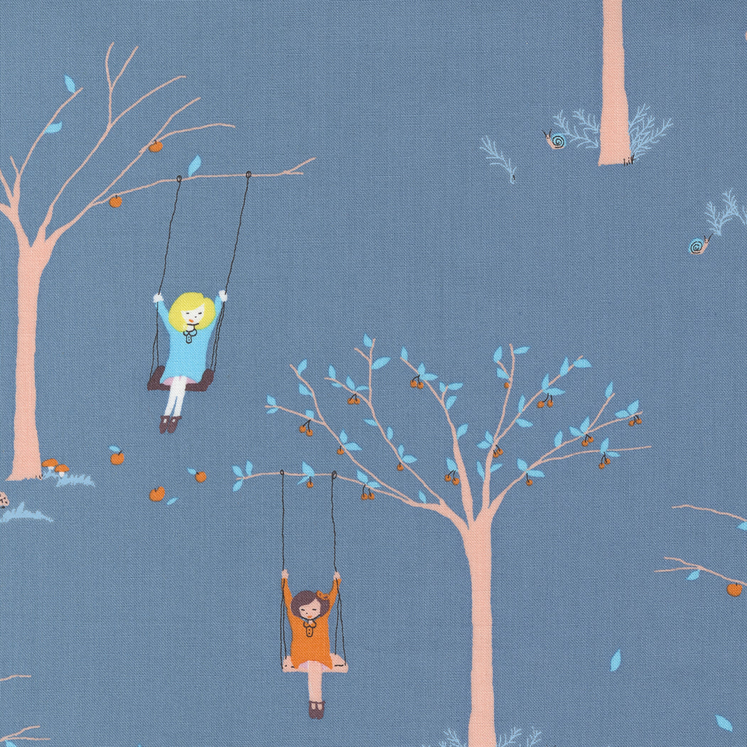 Pips by Aneela Hoey - Pips Girl on Tree Swing Blueber 24590 15