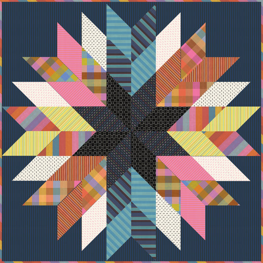Warp & Weft ooh Lucky Lucky by Alexia Marcelle Abegg : Homestead Star Quilt Kit (Estimated Arrival Mar. 2025)