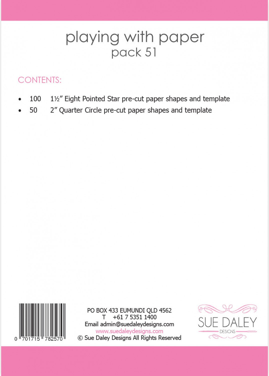 Playing with Paper Starter Pack 51 by Sue Daley