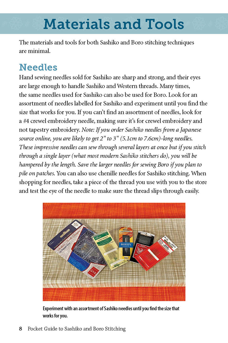 Pocket Guide to Sashiko and Boro Stitching by Pepper Cory