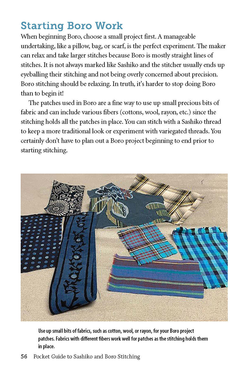 Pocket Guide to Sashiko and Boro Stitching by Pepper Cory
