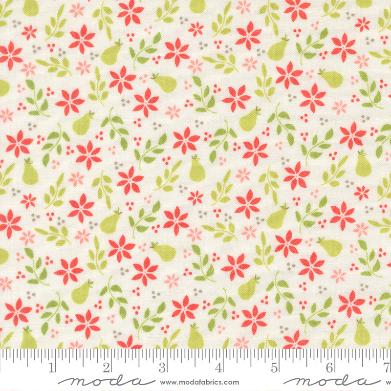 Poinsettia & Pear by Sherri & Chelsi : Pear Florals Cloud 37711 11