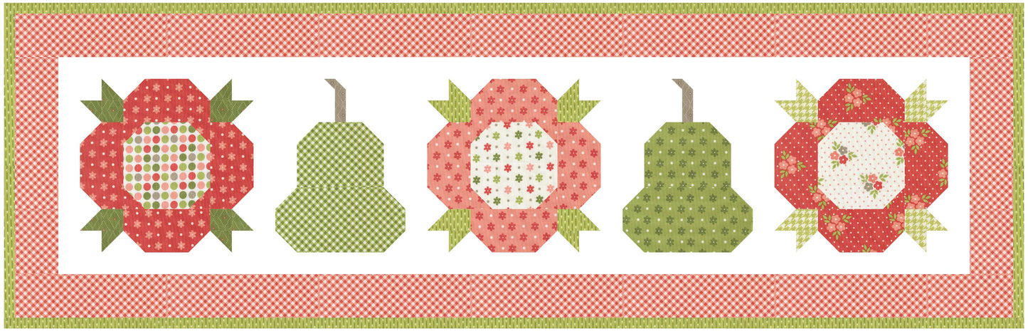 Poinsettia & Pear by Sherri & Chelsi : Posies and Pears Tablerunner Kit