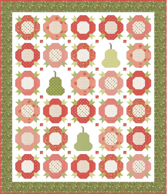 Posies & Pear Quilt Pattern by A Quilting Life