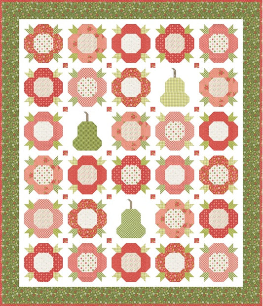 Posies & Pear Quilt Pattern by A Quilting Life