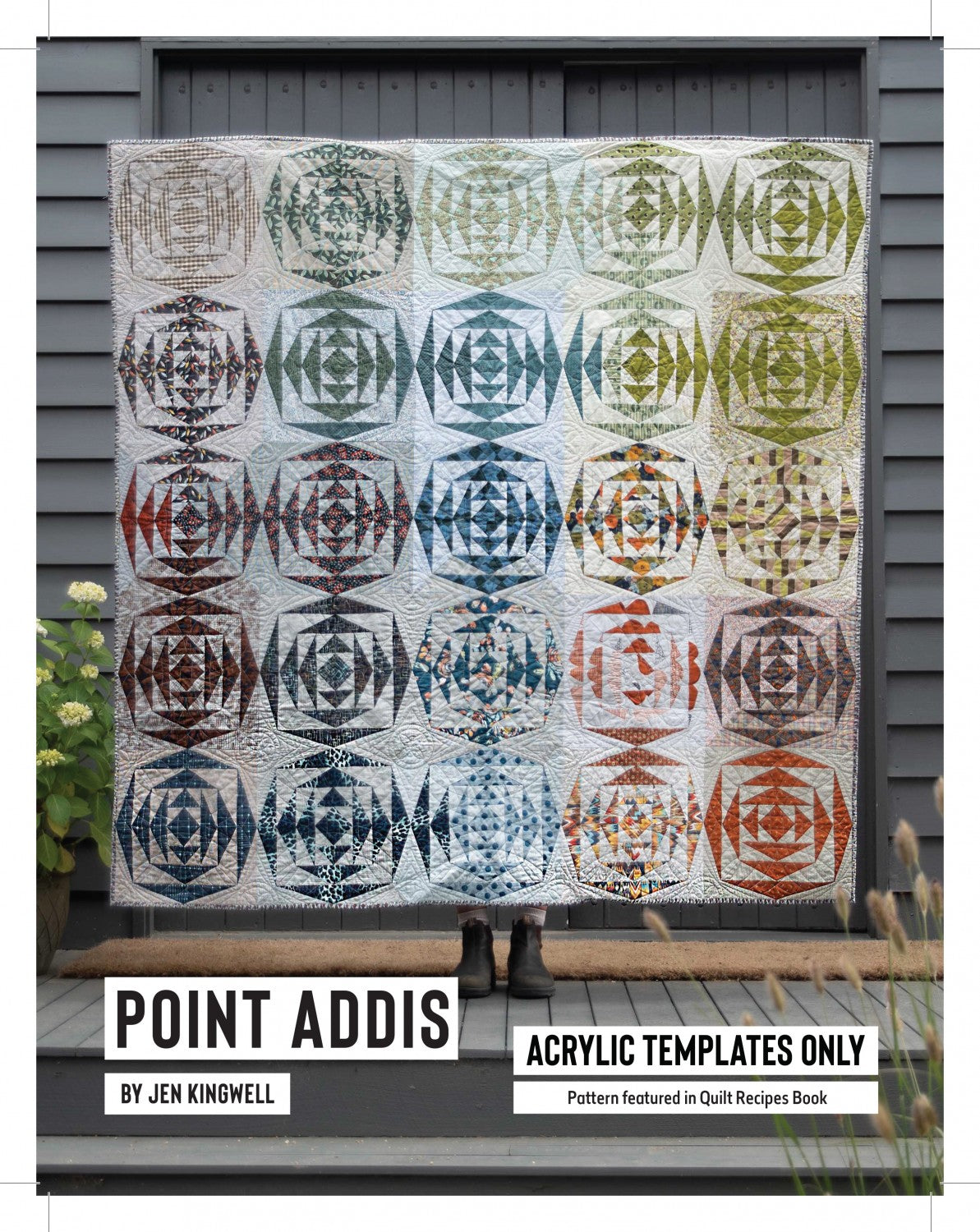 Point Addis Acrylic Template Only by Jen Kingwell Designs - Special Order