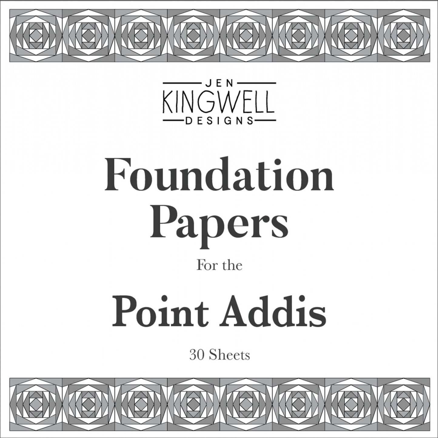 Point Addis Foundation Paper Pad by Jen Kingwell Designs - Special Order
