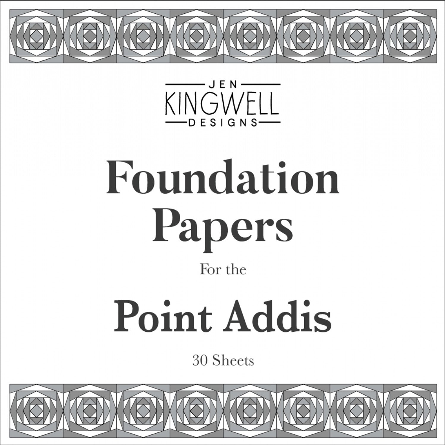 Point Addis Foundation Paper Pad by Jen Kingwell Designs - Special Order