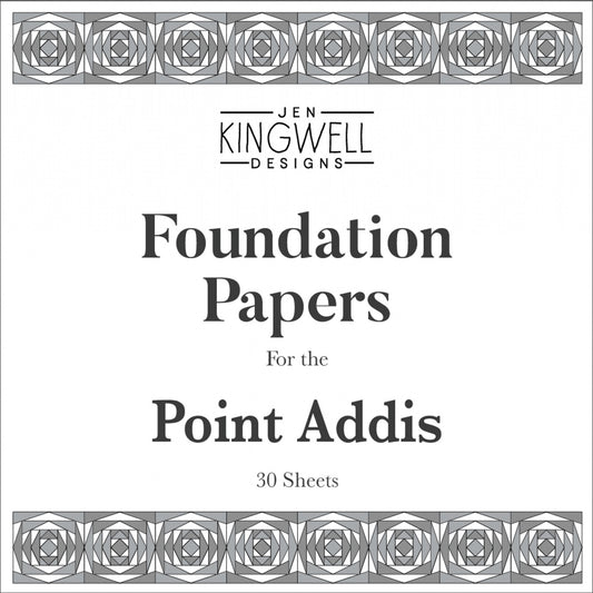 Point Addis Foundation Paper Pad by Jen Kingwell Designs - Special Order