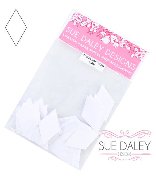 Pointed Star Papers and Acrylic Templates - Special Order - Multiple Sizes