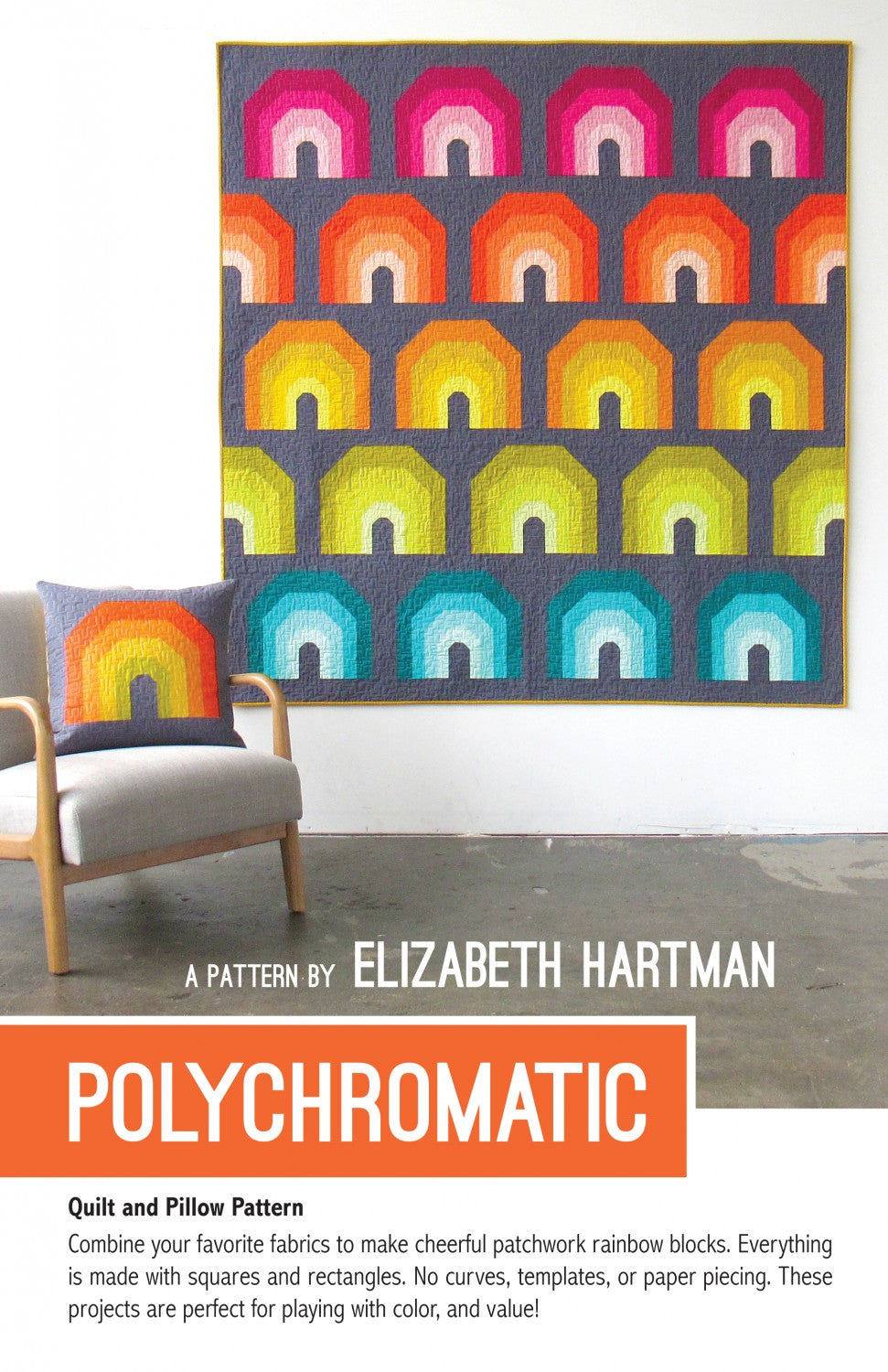 Polychromatic Quilt Pattern by Elizabeth Hartman