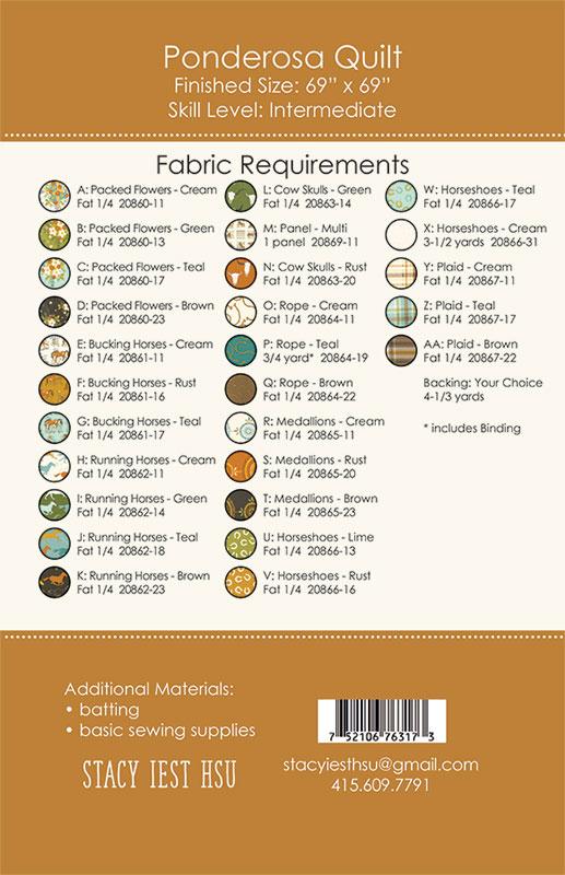 Ponderosa Quilt Pattern