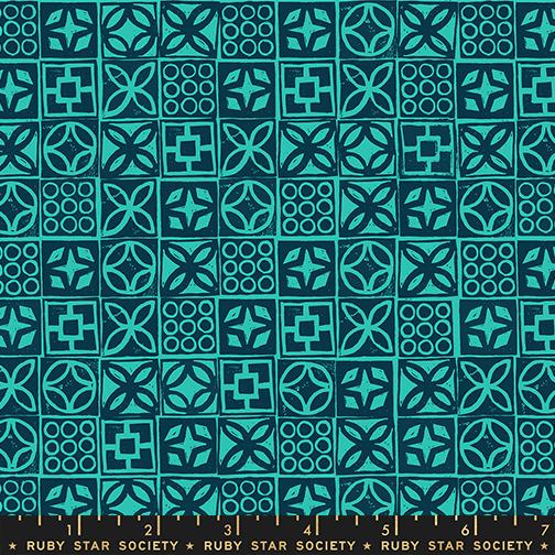 Poolside Too by Ruby Star Society : Architectural Blocks Peacock RS5201 16