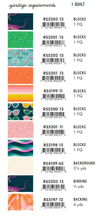Poolside Too by Ruby Star Society : Luminary Quilt Kit