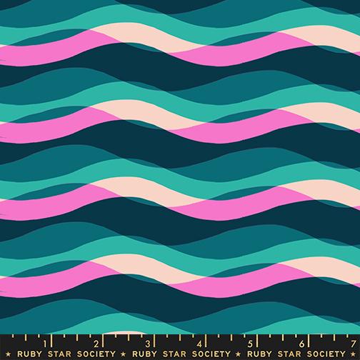 Poolside Too by Ruby Star Society : Waves Peacock RS5198 15