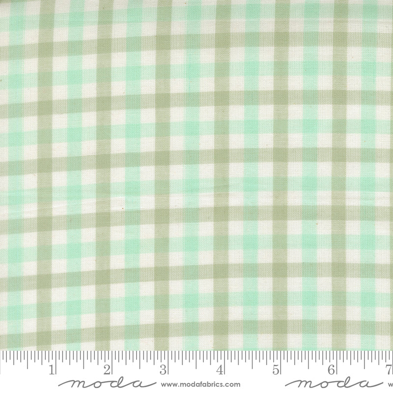 Popcorn Wovens by Elizabeth Hartman - Checks and Plaids Aqua 51285 11