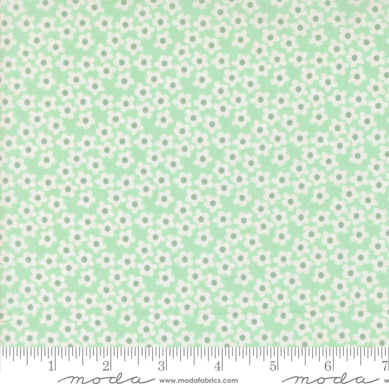 Popcorn by Elizabeth Hartman - Popcorn Flowers Aqua 51282 27